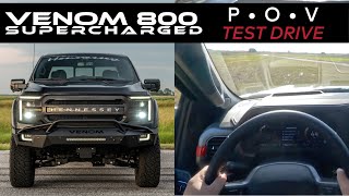 Supercharged 800HP F150 Review  POV Drive  Venom 800 by Hennessey [upl. by Rehsu]