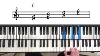 Triads  Beginner Jazz Piano Lesson [upl. by Arianie]