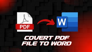 How to Convert PDF to Word for Free  2024 [upl. by Neraa]