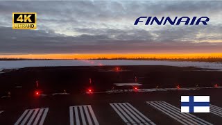 FINNAIR A319 AY536 Economy Class  Rovaniemi to Helsinki 4K [upl. by Aissilem]