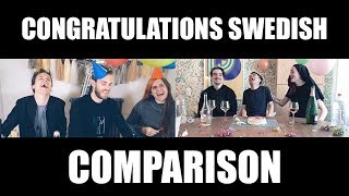 Congratulations SWEDISH VERSION  COMPARISON [upl. by Noslrac21]