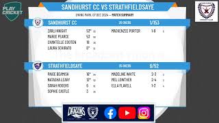 Sandhurst CC v Strathfieldsaye Senior Women 1st XI [upl. by Saied]