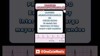 BLOQUEO AURICULOVENTRICULAR  MOBITZ  OneCuteMedic [upl. by Ennayelsel]