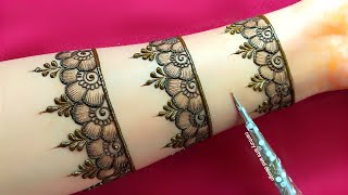 Very beautiful stylish mehndi design  easy mehndi design  mehndi ka design  mehndi design mehndi [upl. by Atteoj]