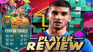 FULLY UPGRADED 94 FERRAN TORRES SBC PLAYER REVIEW  OBJ PLAYER  FIFA 23 Ultimate Team [upl. by Artemis]