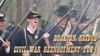 Broxton Bridge Civil War Reenactment 2024 [upl. by Bathsheeb]