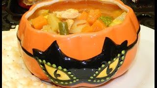 Sopa de Calabaza Y Boquitas Diabolicas Hallowee [upl. by Earley469]