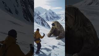 Massive Giant Sloth Found in Snow GiantSloth SnowDiscovery MysteriousCreature WildlifeSighting [upl. by Lertnek273]