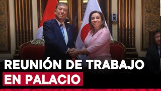 Presidenta Dina Boluarte lidera reunión de trabajo con el primer ministro de Japón en Palacio [upl. by Zere284]