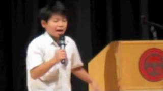 Grade 6 Student Council Winning Speech [upl. by Assilak]