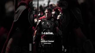 Veni Vidi Vici  Julius Caesar Quote Shorts [upl. by Solrac80]