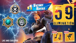 59 Elimination Solo Vs Duos Wins Full Gameplay Fortnite Zero Build [upl. by Mcferren]