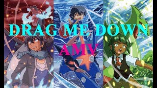 CharizardSceptileGreninja DRAG ME DOWN AMV [upl. by Atinat]