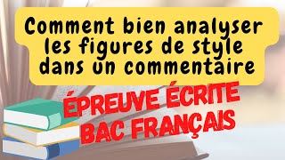 Bac Français Comment analyser des figures de style dans le commentaire de texte [upl. by Merritt]