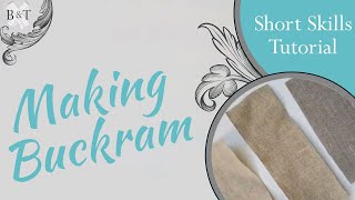 Historic Fashion Tutorial Series Making Buckram [upl. by Aietal]