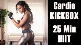 Slim Waist amp Sculpted Glutes Workout Cardio Kickboxing at Home HIIT 25 Minute Fitness to Burn Fat [upl. by Marra]