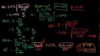 Marge derreur maximale pour lestimation dune proportion [upl. by Warfold]