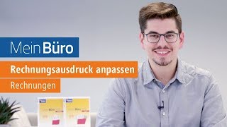 Rechnungsausdruck anpassen mit WISO Mein Büro Desktop [upl. by Llenil]