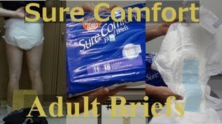 sure comfort adult briefs review [upl. by Faludi]