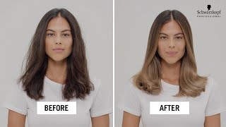 Hair How to Create an illuminated BLONDME  Freehand balayage technique [upl. by Hctim]