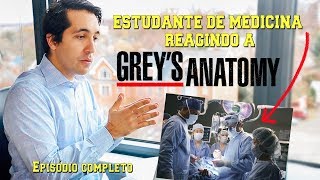 ESTUDANTE DE MEDICINA REAGINDO A GREYS ANATOMY  Episódio 1 Completo [upl. by Hairom]