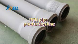 PPH pipe production line with expanding machine [upl. by Llewej397]