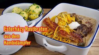 Esterházy Rostbraten mit Erdäpfel aus dem Kombidämpfer [upl. by Shepard]