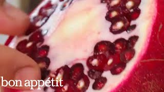 How To Cut Open A Pomegranate [upl. by Ahcurb]