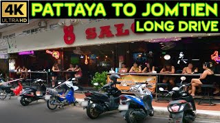 Pattaya Beach to Jomtien Beach Long Drive on Beach Roads Dongtan Beach and Pratumnak 2024 November [upl. by Eessej281]