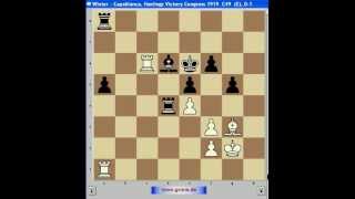 Schach Capablanca 7 Vierspringerspiel Eugen Grinis Schach [upl. by Shapiro]