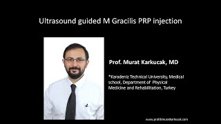 Ultrasound guided M Gracilis PRP injection by Prof Murat Karkucak MD [upl. by Sheelah]