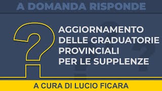 GPS 2022 chiarimenti su come entrare in graduatoria punteggi e titoli di servizio [upl. by Adnara307]