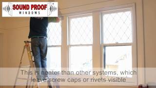 Sound Proof Windows install demo 3 horizontal slider windows [upl. by Pantia881]