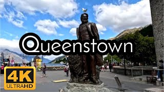 Queenstown City Walking Tour New Zealand 4K [upl. by Elleirda402]