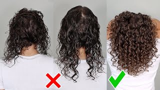 How to Style the Back of Your Curly Hair  Thin Curls Tips  AG amp Jessicurl [upl. by Nnaeirelav]