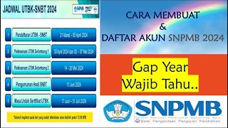 CARA MEMBUAT amp DAFTAR AKUN UTBK SNPMB 2024  GAP YEAR [upl. by Airamalegna]