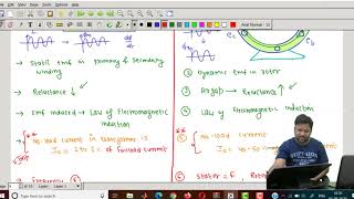 Lecture 57  Difference Between Transformer and Induction motor [upl. by Nogem]