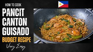 Filipino Pancit Canton Guisado Recipe on a Budget Delicious amp So Easy [upl. by Sihunn980]