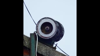 Early Carter Air Raid Siren Dundalk Ireland [upl. by Nwahsav]