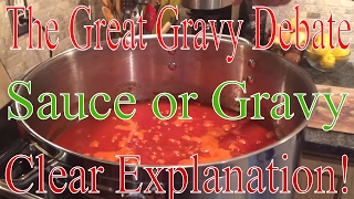 Gravy Debate  Sauce or Gravy  Clear Explanation [upl. by Yarased]