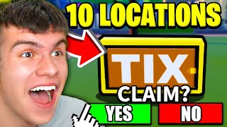 How To FIND ALL 10 TIX LOCATIONS In LIVETOPIA ROBLOX THE CLASSIC EVENT [upl. by Adehsor604]