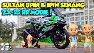 SULTAN UPIN IPIN MODIF KAWASAKI ZX 25RR TERKENCANG DUNIA  GTA 5 MOD UPIN amp IPIN [upl. by Cassi]