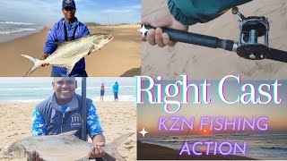 Fishing in Durban KZN Action filled fishing session on the South Coast rightcastfishing [upl. by Imailiv747]