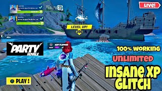 Fortnite New Insane Xp Glitch 100 working Unlimited Xp Glitch How to Rank Up Fast Xp Season 6 [upl. by Jyoti]