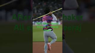 After Manu Bhaker all eyes on Neeraj chopra viral shorts short neerajchopra jevlinthrow [upl. by Hajile579]