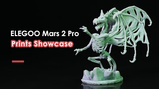 ELEGOO Mars 2 Pro  Printing Showcase [upl. by Hallie]