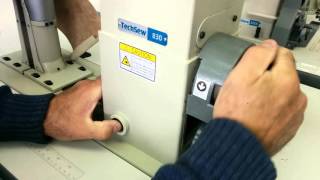 Techsew 830 Industrial Sewing Machine  Stitch Length Adjustment [upl. by Wennerholn54]