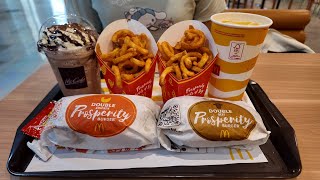 Newly launched Mcdonalds Prosperity Burgers in Malaysia [upl. by Ettenuahs]