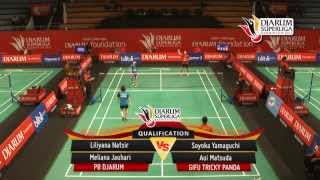 Liliyana Natsir  Meliana Jauhari PB DJARUM VS S Yamaguchi  A Matsuda Gifu Tricky Panda [upl. by Gibson]