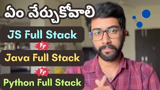 Java Full Stack Vs Python Full Stack Vs JS Full Stack Telugu  MERN Stack  Vamsi Bhavani [upl. by Gabriella]